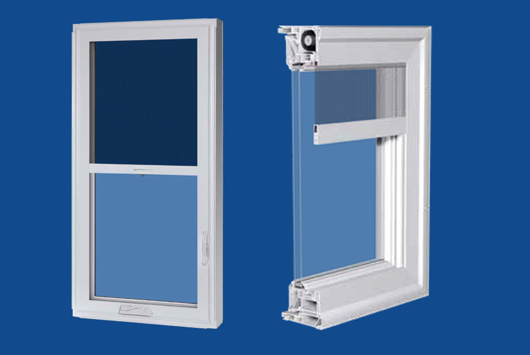 retractable screen windows image