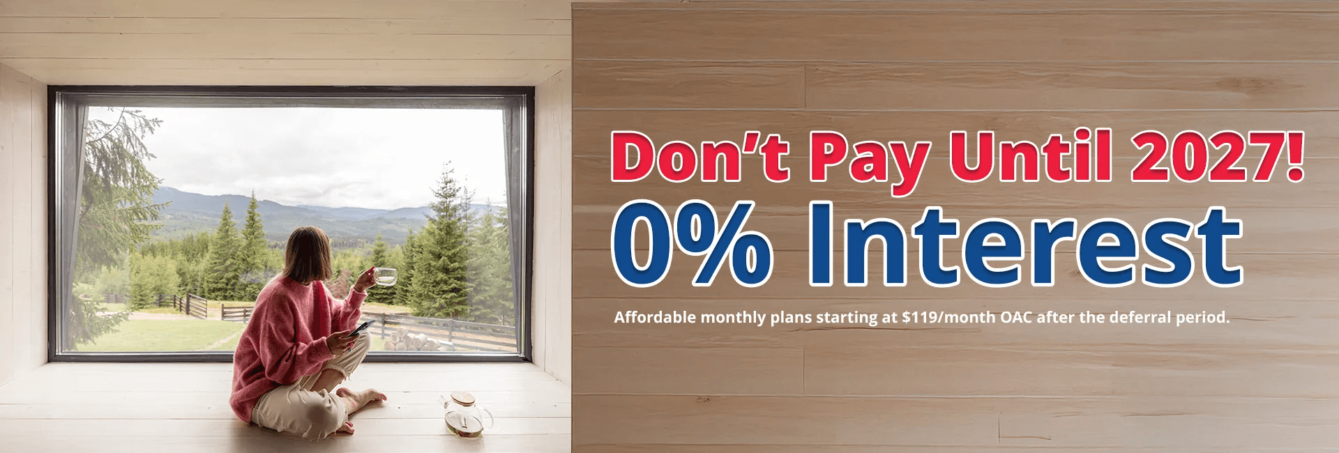 0% Interest Window Door Installation Hero Banner
