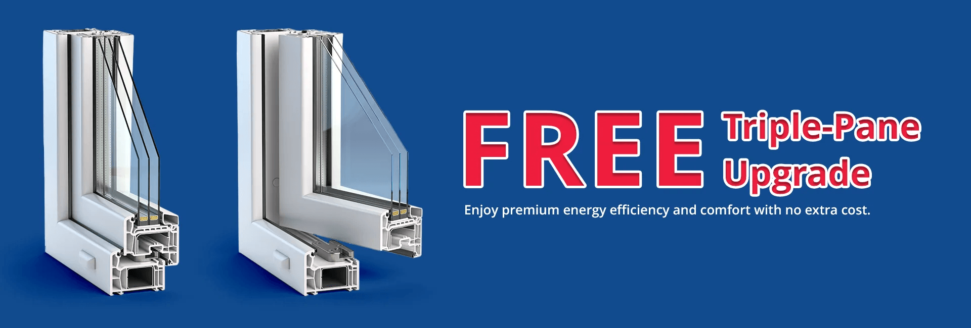 Free Triple Pane Window Installation Hero Banner